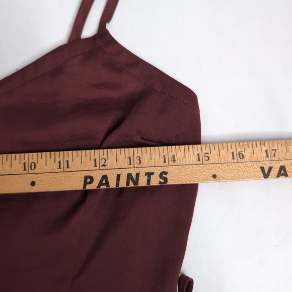 Garage Satin Wrap Dress with Adjustable Straps, Size M - Picture 5 of 6